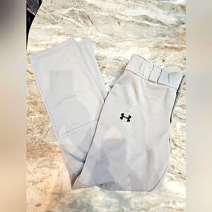 Under Armour Men’s Training Pants Size Large Gray Loose Fit Polyester
